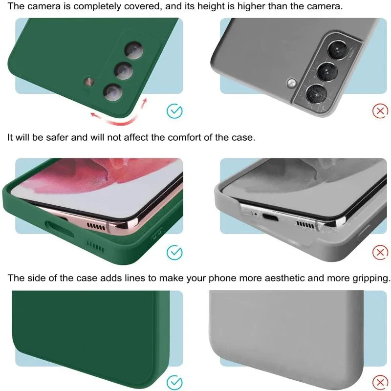 Elegant Soft Liquid Silicone Phone Case - Ultra Protective and Stylish