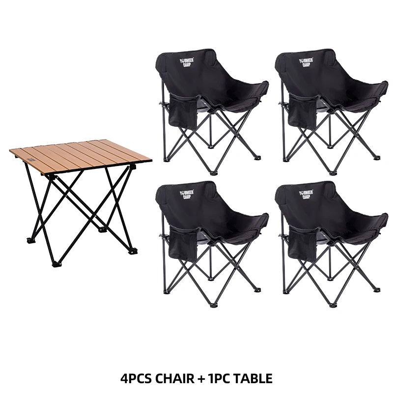 W Table-4pcs Black