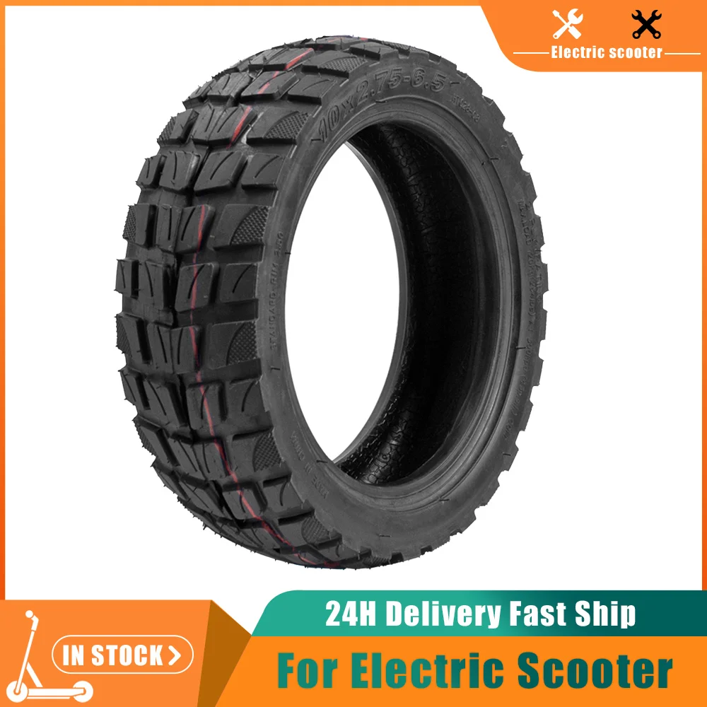 BITUME | Pneu Tubeless Semi Offroad Pour Trottinette Électrique Speedway 5, Dualtron 3, E-Cross | Pneu 10x2.75-6.5 Pouces Pour Trottinette Électrique | Anti Dérapant (1 Pneu