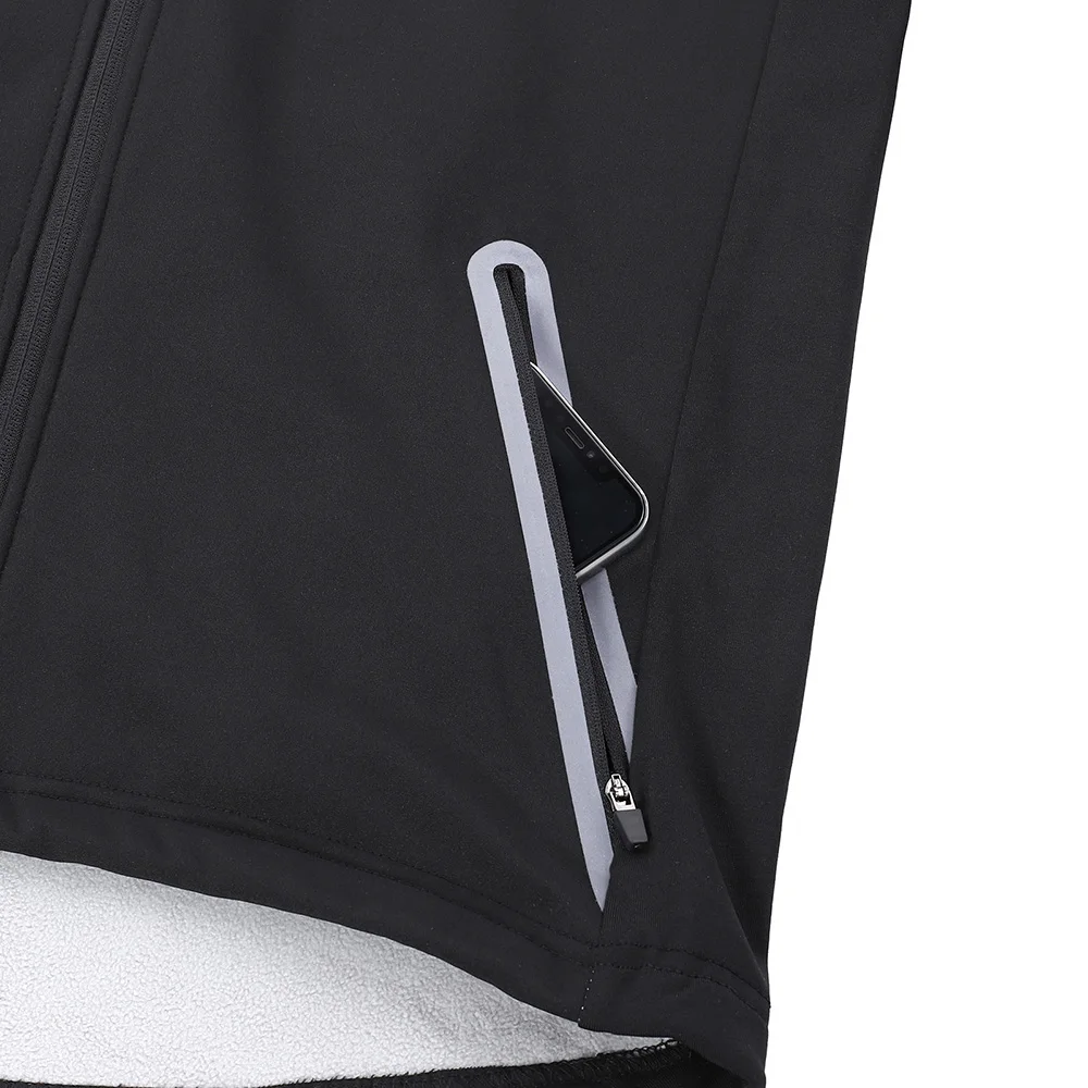 ARSUXEO Men Cycling Jacket Reflective Hoodies Top Hiking Fishing Gym Running Biking MTB Breathable Heated Jackets 22D