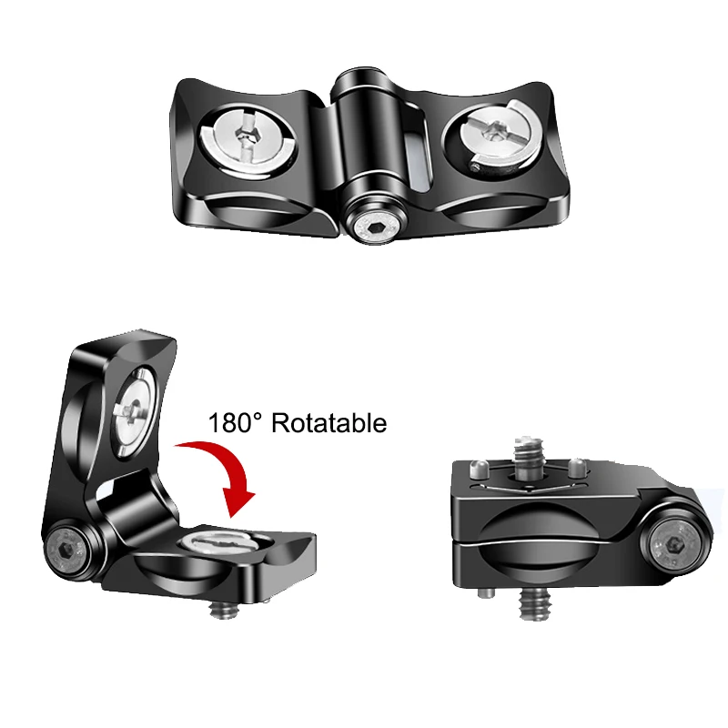 1/4" Screw ARRI Extension 180&deg; Rotatable Mount Adapter for Tripod Monitor Video Image Transmission DSLR Camera Cage Bracket