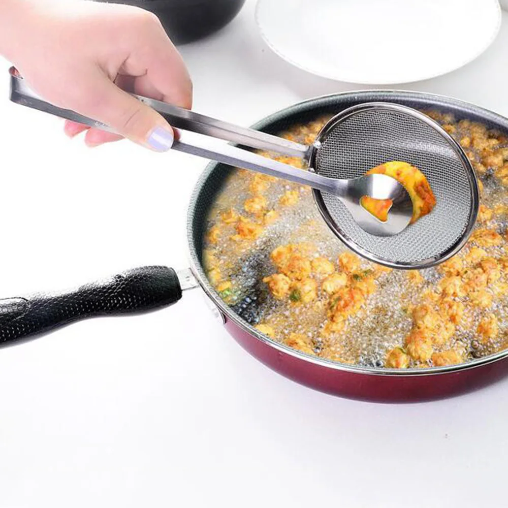 1 Pot De Filtrage D'huile En Acier Inoxydable, Filtre Alimentaire, Passoire  De Cuisine Pour Friture Et Filtrage, Louche À Passoire À Mailles Pour  Égoutter Les Aliments Frits, Mode en ligne