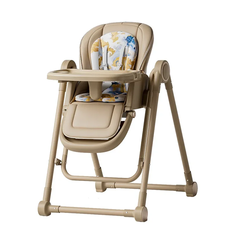 Multifunctional Baby Dining Chair Lying and Folding Baby Rocking Chair Children's Dining Table and Adjustable Height Baby Dining Chair