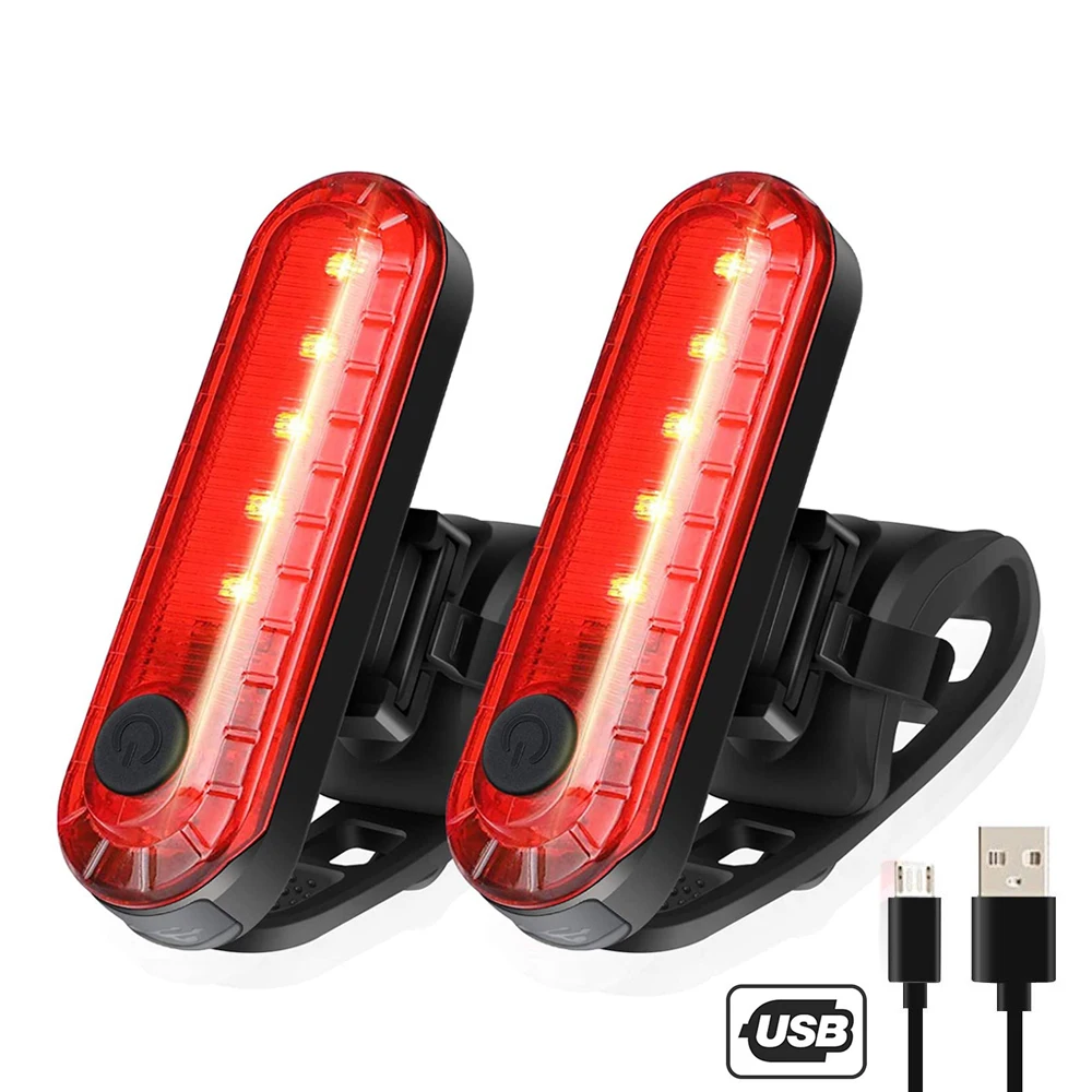 ตัวเลือกสินค้า ไฟท้ายจักรยาน LED กันน้ำ USB ส่องสว่างปลอดภัย
