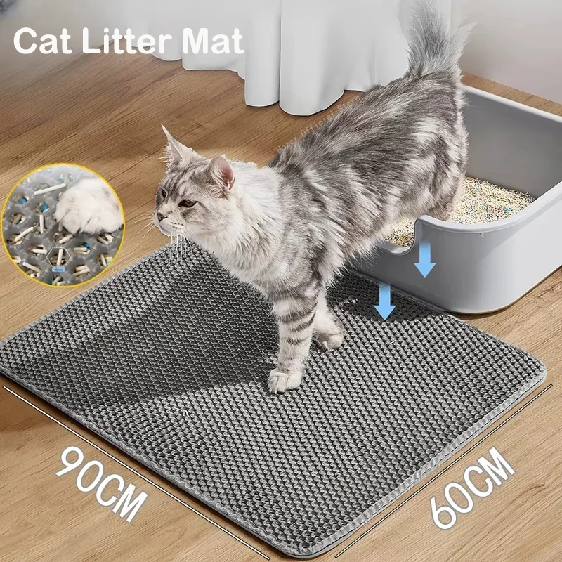 Cat Litter Mat Double Layer Waterproof Urine Proof Trapping Mat Easy to Clean Non-Slip Toilet Pad Cat Scratch Pad Large Foot Pad Cat Litter Mat Double Layer Waterproof Urine Proof Trapping Mat Easy to Clean Non-Slip Toilet Pad Cat Scratch Pad Large Foot Pad