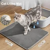 Cat Litter Mat Double Layer Waterproof Urine Proof Trapping Mat Easy to Clean Non-Slip Toilet Pad Cat Scratch Pad Large Foot Pad