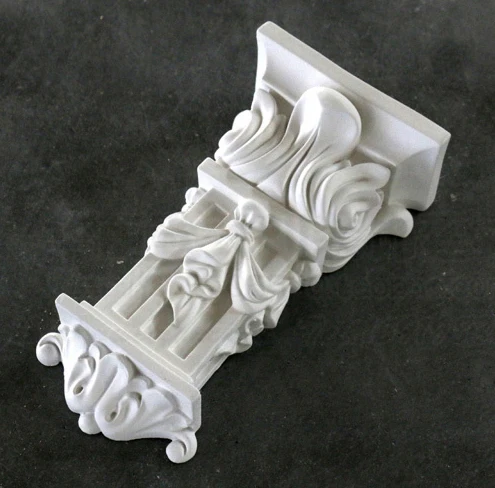 polyurethane Corbels Fireplace Decoration Entrance Portal Brackets PU Home Fitments Component Decorative Wall Moulding 3