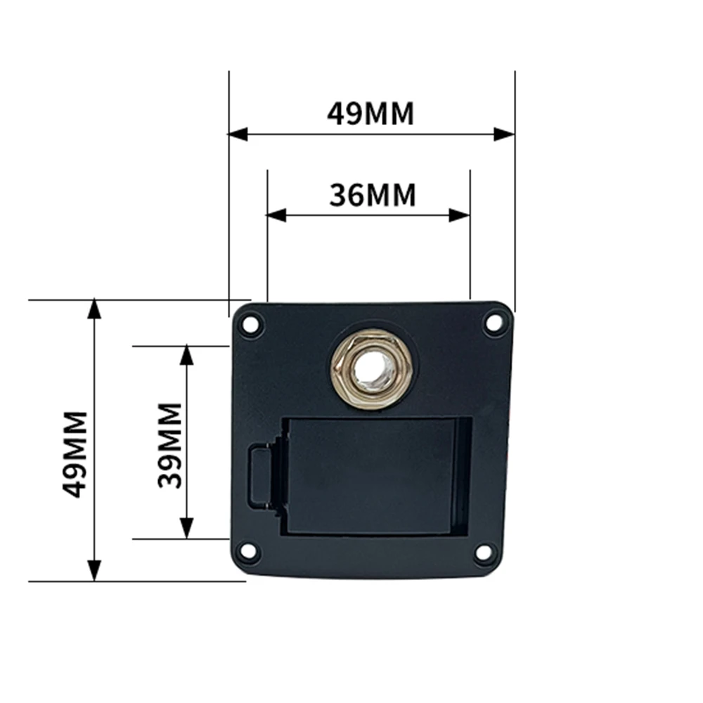 Gitarrenteile 9V Batteriegehäuse Halter Abdeckbox für Akustikgitarre Bass Pickup Schwarz von 1 Stück – Detail 20
