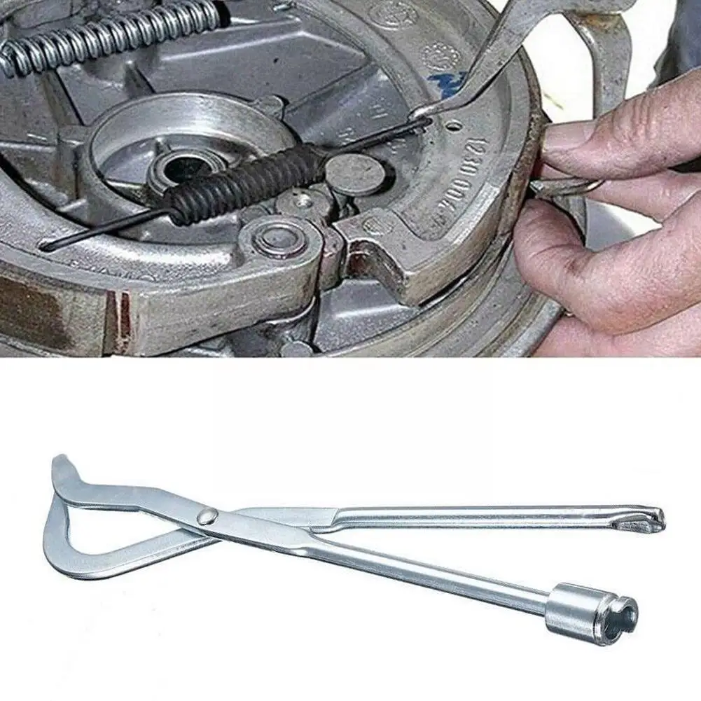 31cm Car Vehicle Drum Brake Line Shoe Return Spring Installer Repair Tool Plier Remover Car Tools Workshop W4R6 piston ring compressor installer ratchet plier remover expander engine tool sprung mechanism for fine control