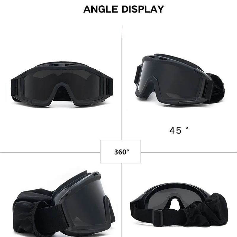 Shooting Glasses Tactical Goggles Safety Goggles Outdoor tactical glasses desert locust military fan goggles dust-proof shooting motorcycle CS shock resistant sports glasses