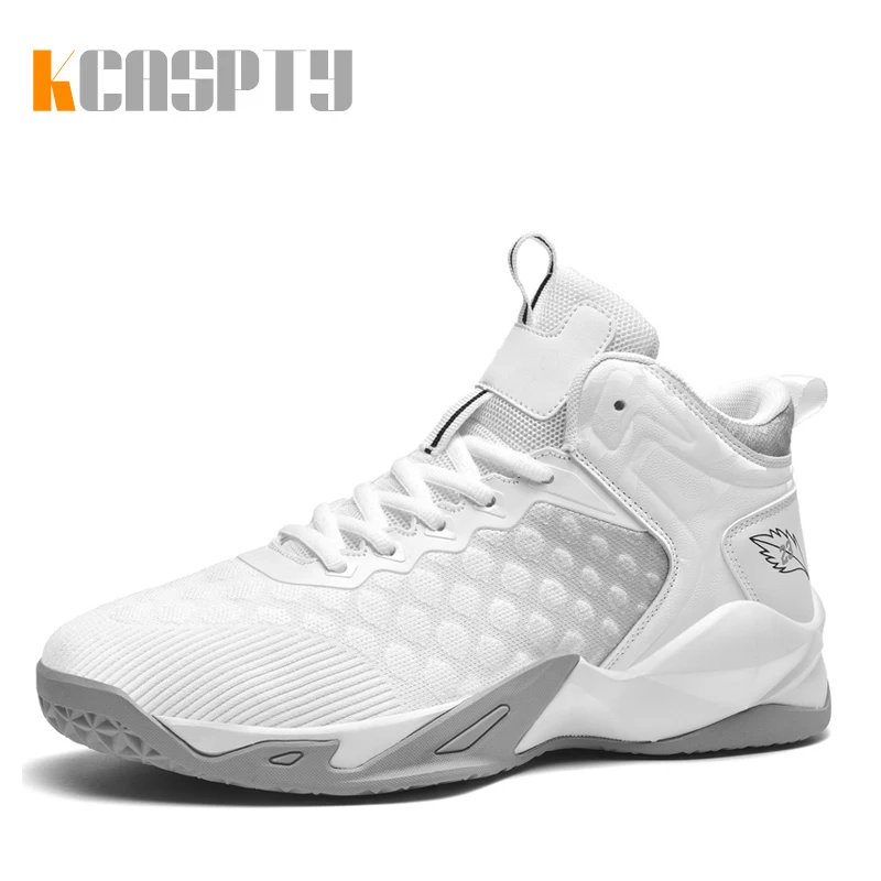 Autumn Man Basketball Sock Boots Breathable Mid Top Basketball Shoes Men Orange Gym Men Shoes