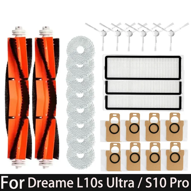 สำหรับ Xiaomi Mi Home Omni 1S 2 C102CN B101CN B116 X10+, ถุงเก็บฝุ่นสำหรับ Dreame L10s Ultra/S10 Pro อุปกรณ์เสริม ฟิลเตอร์ ผ้าเช็ดทำความสะอาด 1