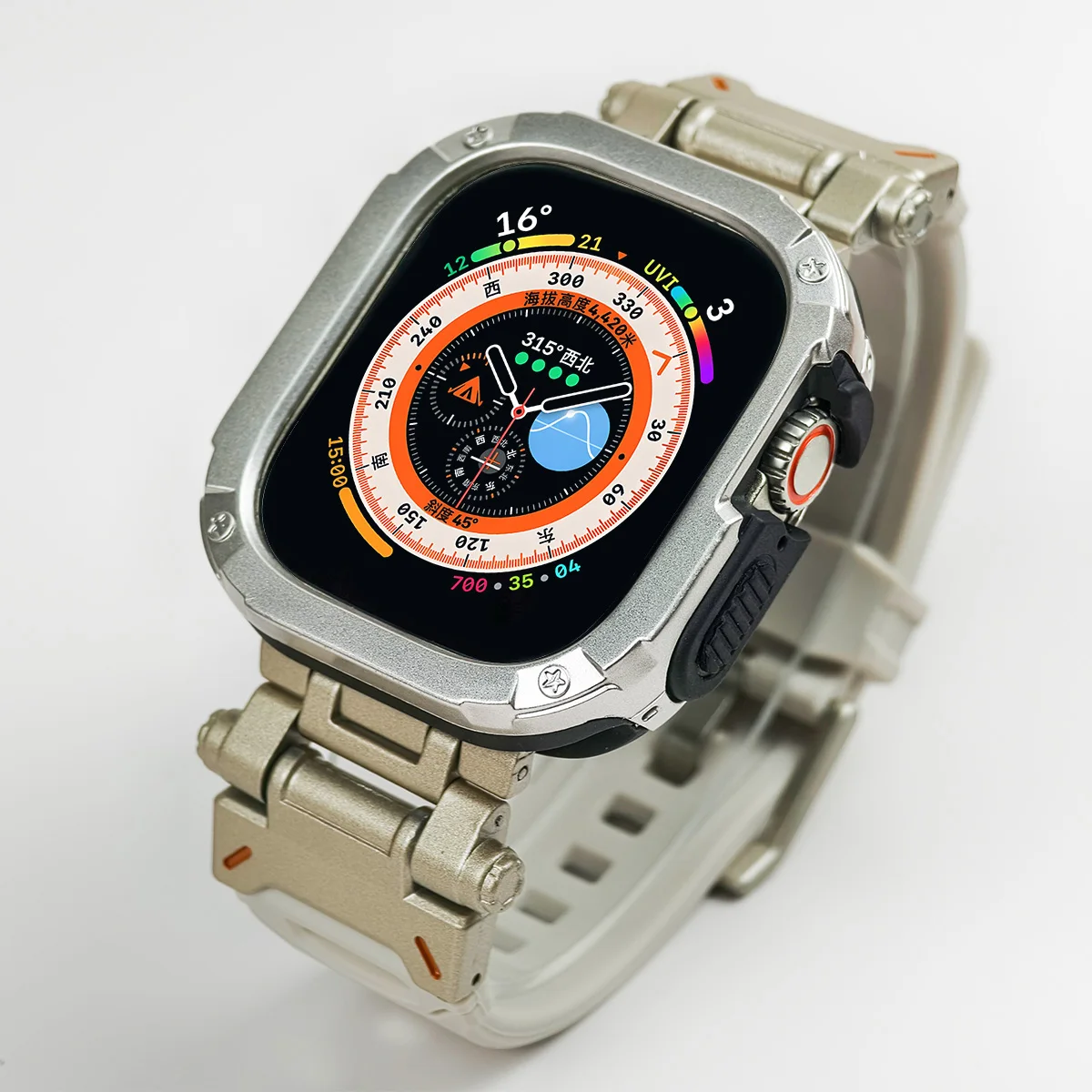 Premium Silicone Strap and TPU Protector Case