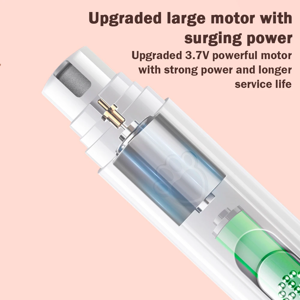 Electric Dog Cat Nail Grinder Rechargeable Pet Nail Trimmer Small Medium Large Dogs Cats Painless Paws Grooming Smoothing 2