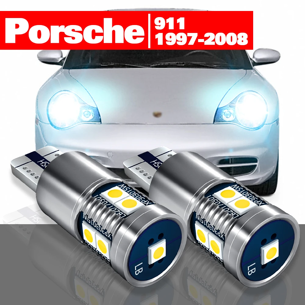 Per Porsche 911 996 997 1997-2008 Accessori 2Pcs Ha Condotto La Luce Di Parcheggio Liquidazione Lampada 1998 1999 2000 2001 2004 2005 2006 2007