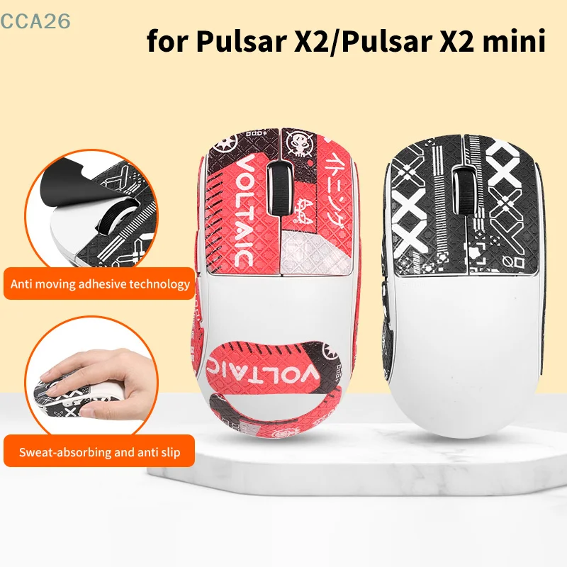 Adesivo Per Mouse Antiscivolo Per Pulsar Xlite X2/X2 Mini Mouse Grip Tape Skate Lizard Skin Suck Sweat Tutte Le Cover Accessori Da Gioco