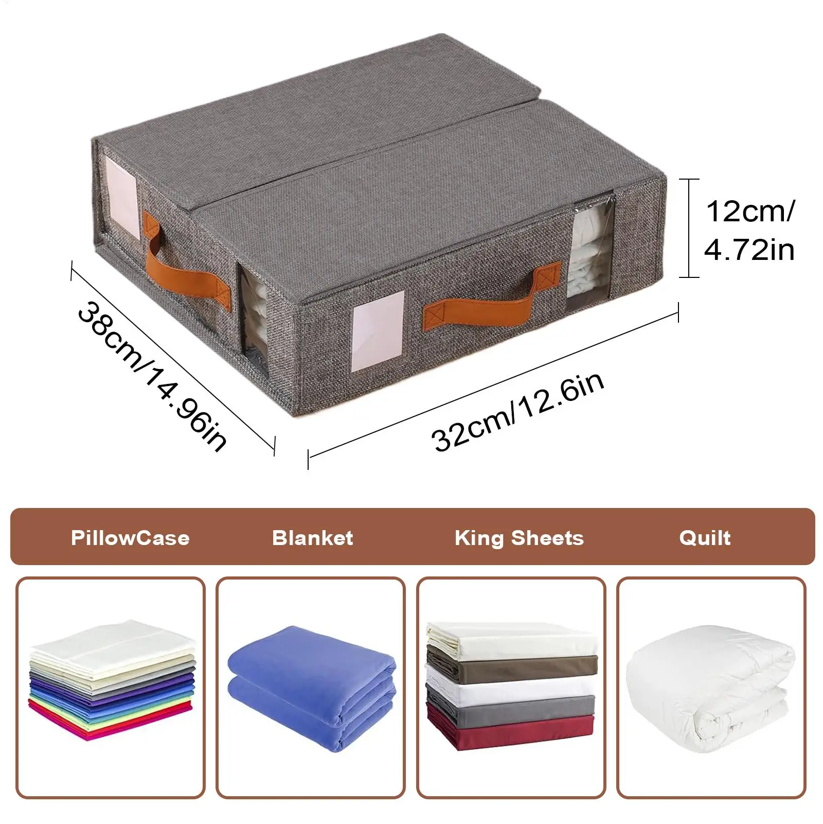 Bed Sheet Organizer Stackable Sheet Organizers And Storage For Closet Dust-Proof Bags Holder Containers Box For Clothes Packing