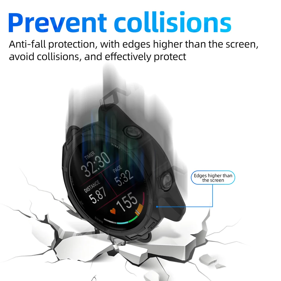 Shockproof Soft Sports TPU Watch Case Bracelet Protective Cover Screen Protector