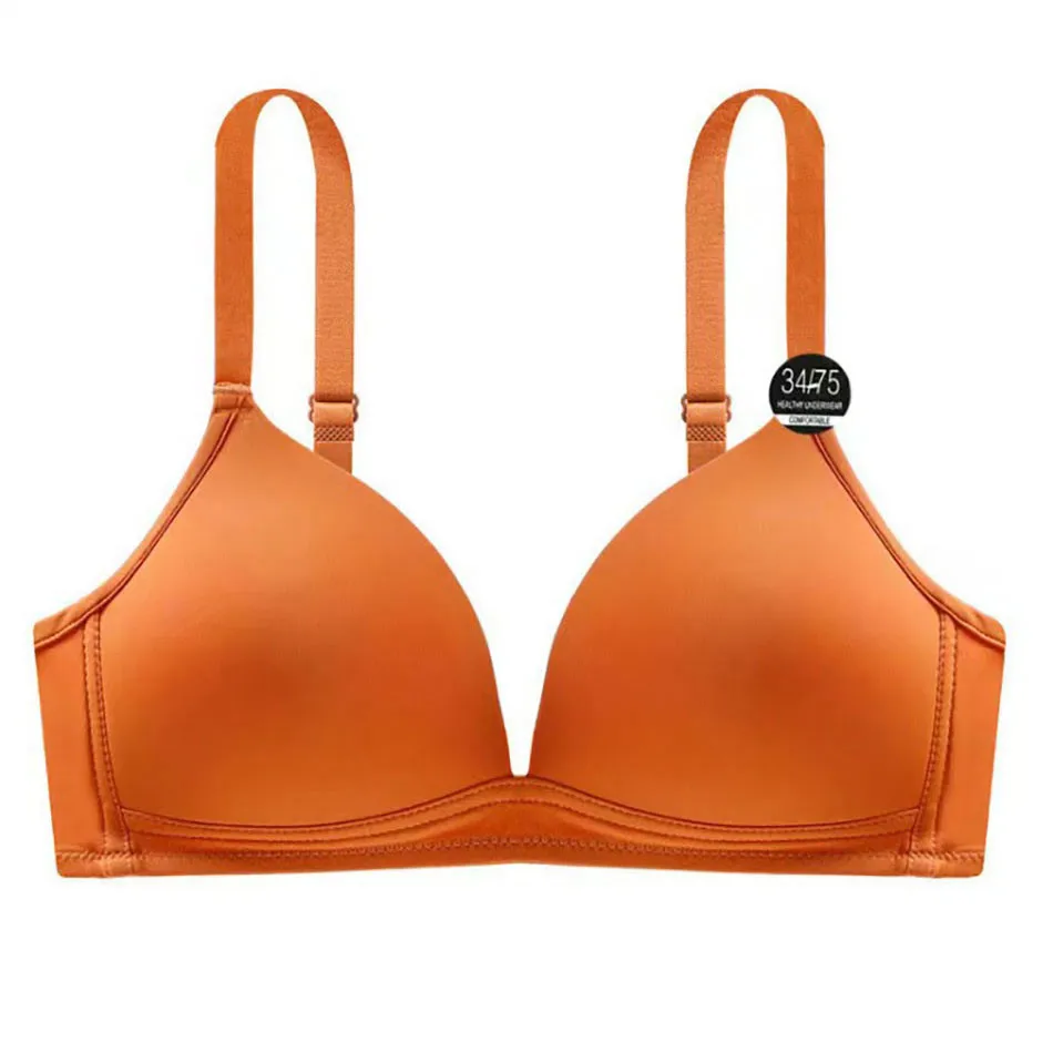 Child Development Period Bra Girls Solid Color Adjustable and Non Removable Without Steel Ring Bra Girls Bra