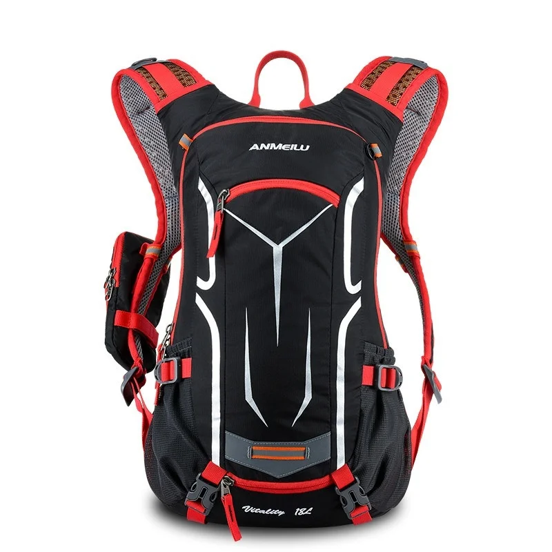 red backpack