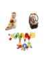 Baby crib winding with rattle bell paper multi-functional stroller hanging bell early education toy cart pendant 2