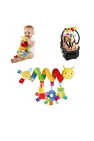 Baby crib winding with rattle bell paper multi-functional stroller hanging bell early education toy cart pendant 2