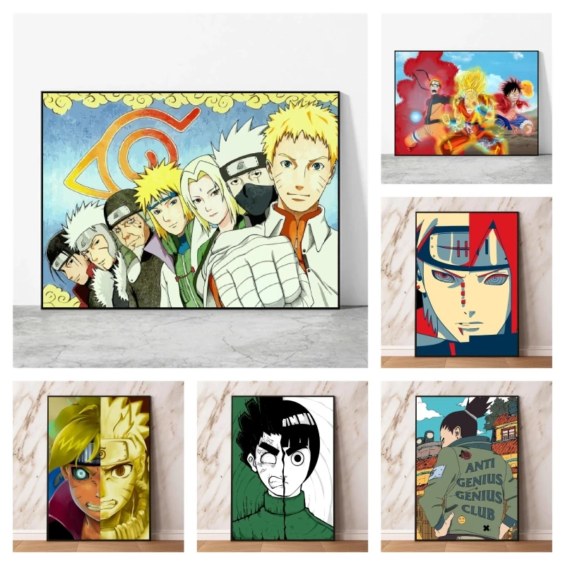 Régua de metal Anime Naruto Bookmark, Nuvem Vermelha, Akatsuki