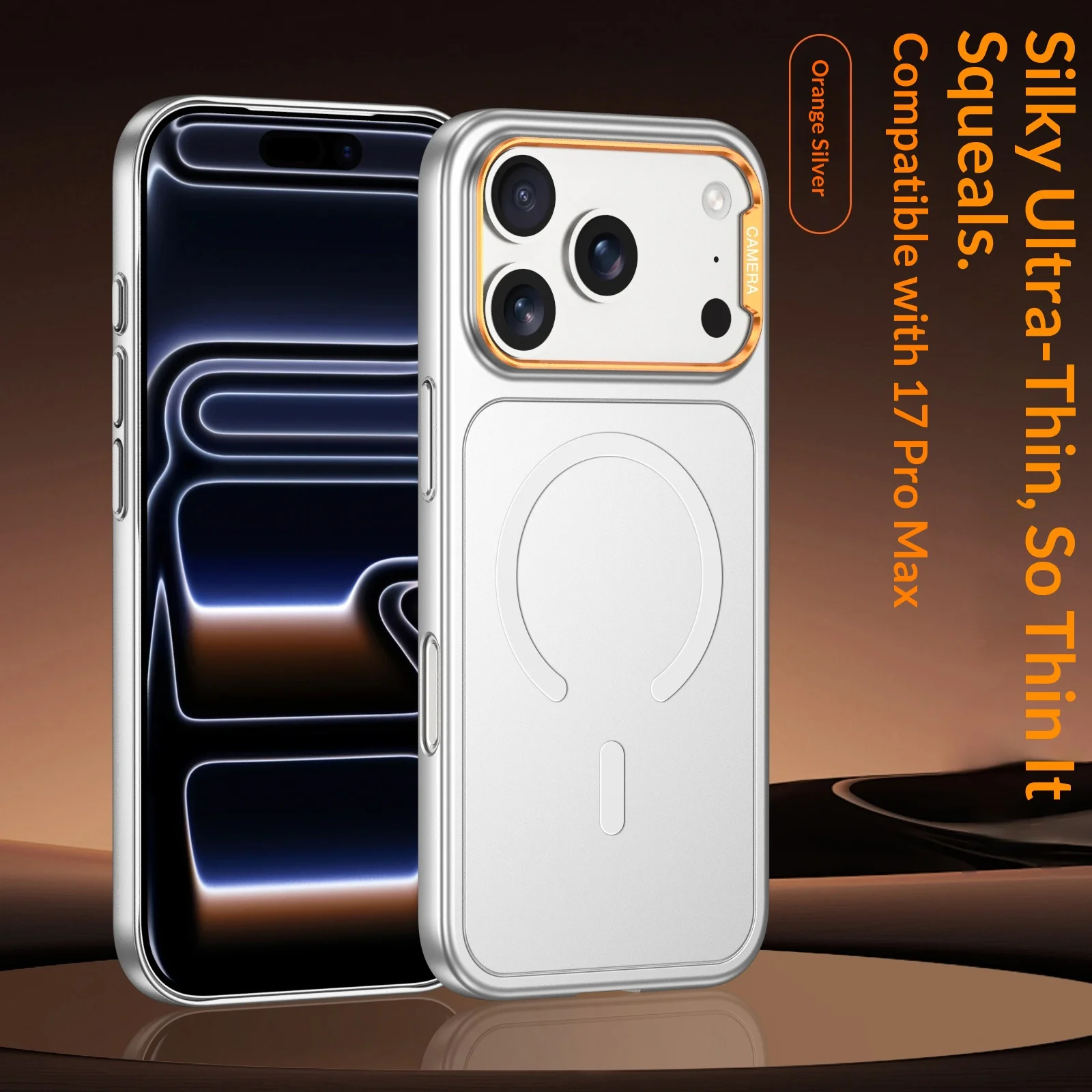 Frosted Slim Matte Magnetic Case with MagSafe Wireless Charging Compatibility - Ultra Thin Design