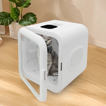 62L/56.3qt Portable 110V 800W Cat Dog Dryer Box Machine Temperature And Time Adjustable 1