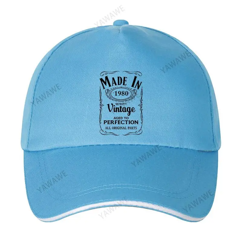 cotton unisex Adjustable Baseball Cap 1980 Man Women Summer Hat drop shipping | Аксессуары для одежды