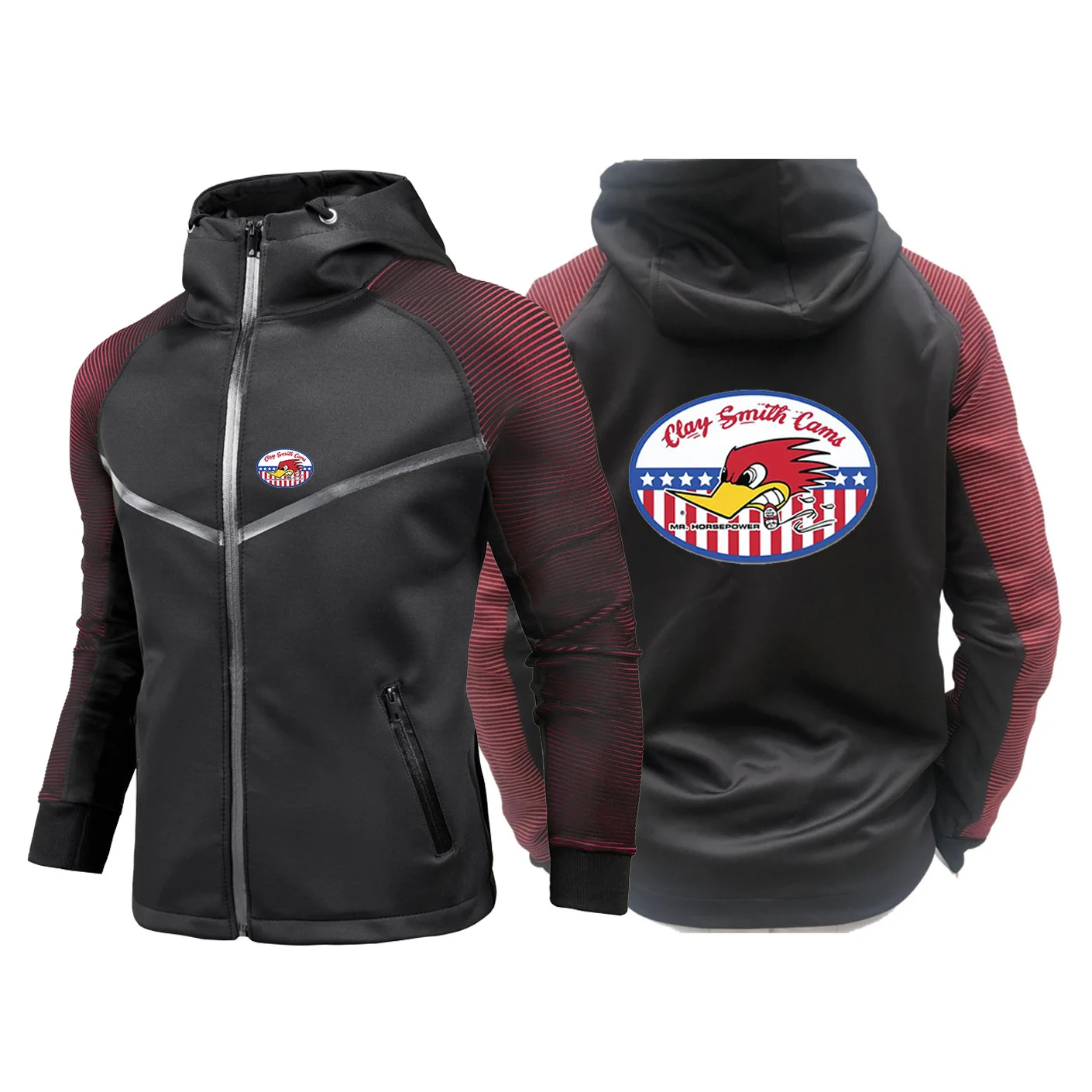 Mens Loose Fit Racing Suits Gradient Color Breathable Slim