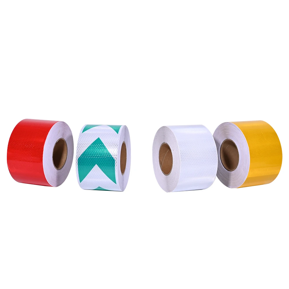 

10CMX10M Safety Mark Reflective Tape Stickers Red White Diagonal Strip Motorcycle Stickers Automobiles Moto Reflective Material