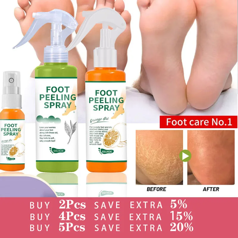 

Foot Peeling Spray Whiten Foot Natural Orange Essence Pedicure Hands Dead Skin Exfoliator Exfoliating Care Tool Japan Cosmetics