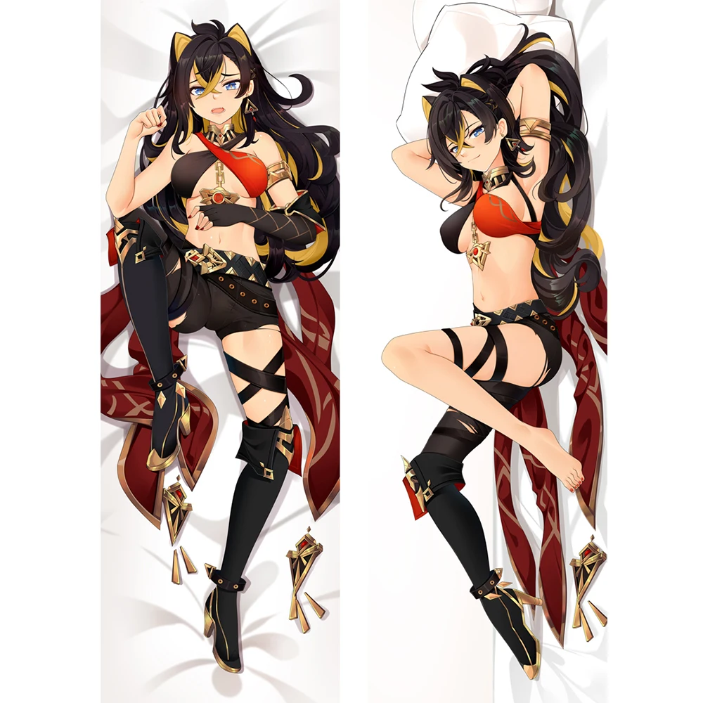 

Dakimakura Genshin Impact Dehya Full Body Pillow Case Anime Otaku Pillowcase Game Throw Cushion Cover Bed Decor Gift