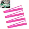 Mahjong Rack Set Colorful Mahjong Rulers Portable Multifunctional Mahjong Rack Pushers Acrylic Tile Holders for American Mah 3