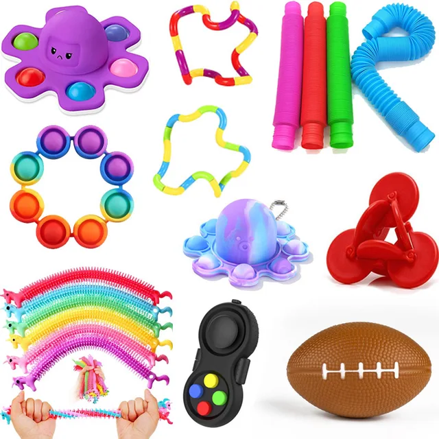 Figet Toys Pack Anti Stress Adults Kids Squeeze Sensory Autism Anxiety Relief Cheap Stuff In Bulk New Funny Gadget 4