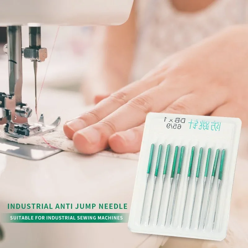 10Pcs/Pack Sewing Machine Anti-jump Needle DBX1 Elastic Stretch Cloth Sewing Needles Industrial Sewing Accessories
