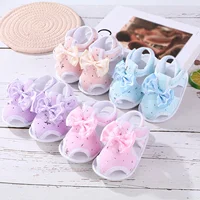 Children Sandals First Walker Fashion Breathable Holow Out Sandals Baby Girls Boys Soft Sole Shoes Summer Sweet Lace Bow Shoes 1
