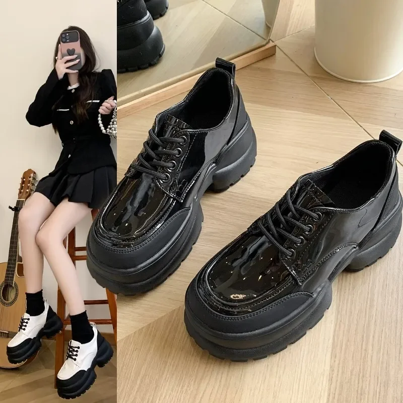 

fashion casual single shoes British style platform small leather shoes women autumn 2023 Loafers