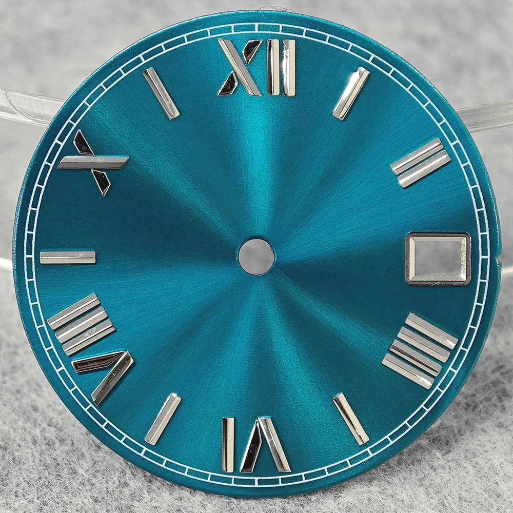Green Luminous High-Quality Watch Face for Date Series, 28.5mm Dial