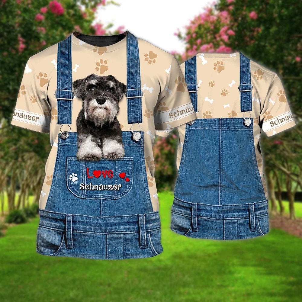 Summer Rotti SOSHIRL-Love-Schnauzer-Samoyed-Saint-Bernard-T-Shirt-Fashion-Summer ...