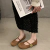 Spring Designer Vintage Women Mary Jane Shoes Fashion Shallow Buckle Female Street Style Soft Sole Flats Shoes 3
