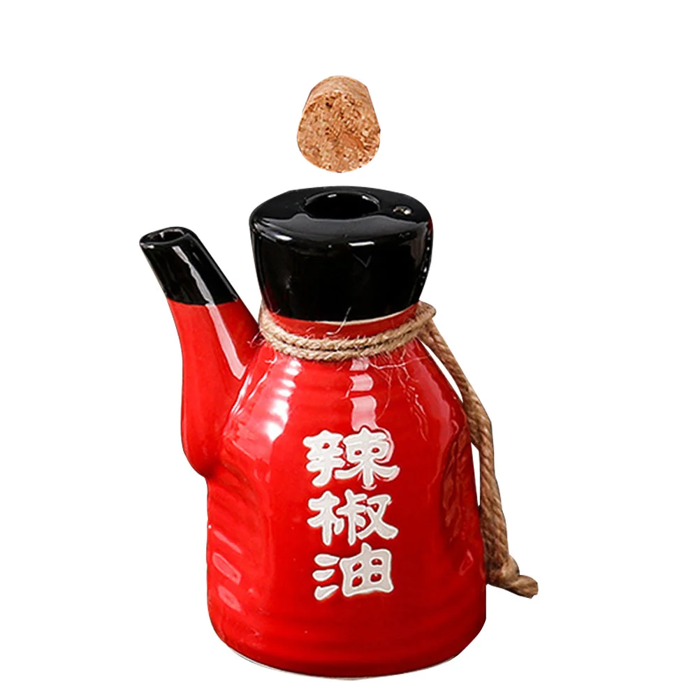 

Ceramic Soy Sauce Bottle Spice Seasoning Pot Spray Japanese Style Condiment Jar Liquid Wood Dispenser Kitchen Supply