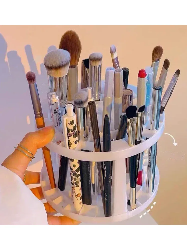 Lattices Cosmetic Multifunction Large-Capacity for Make-up Brush Storage Box Table Organizer Make Up Tools Pen Storage Holder