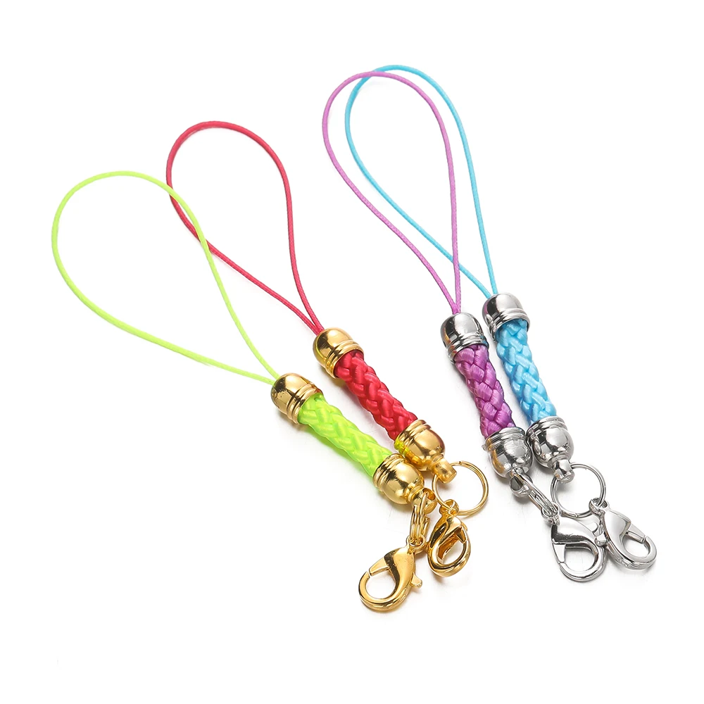 10/20 Stück Schlüsselanhänger-Seil mit Karabinerverschluss, Biegeringen, Lanyard, Lariat-Riemen, Kordel für DIY Schlüsselanhänger, Anhänger, Schmuckherstellung, Zubehör – Detail 7