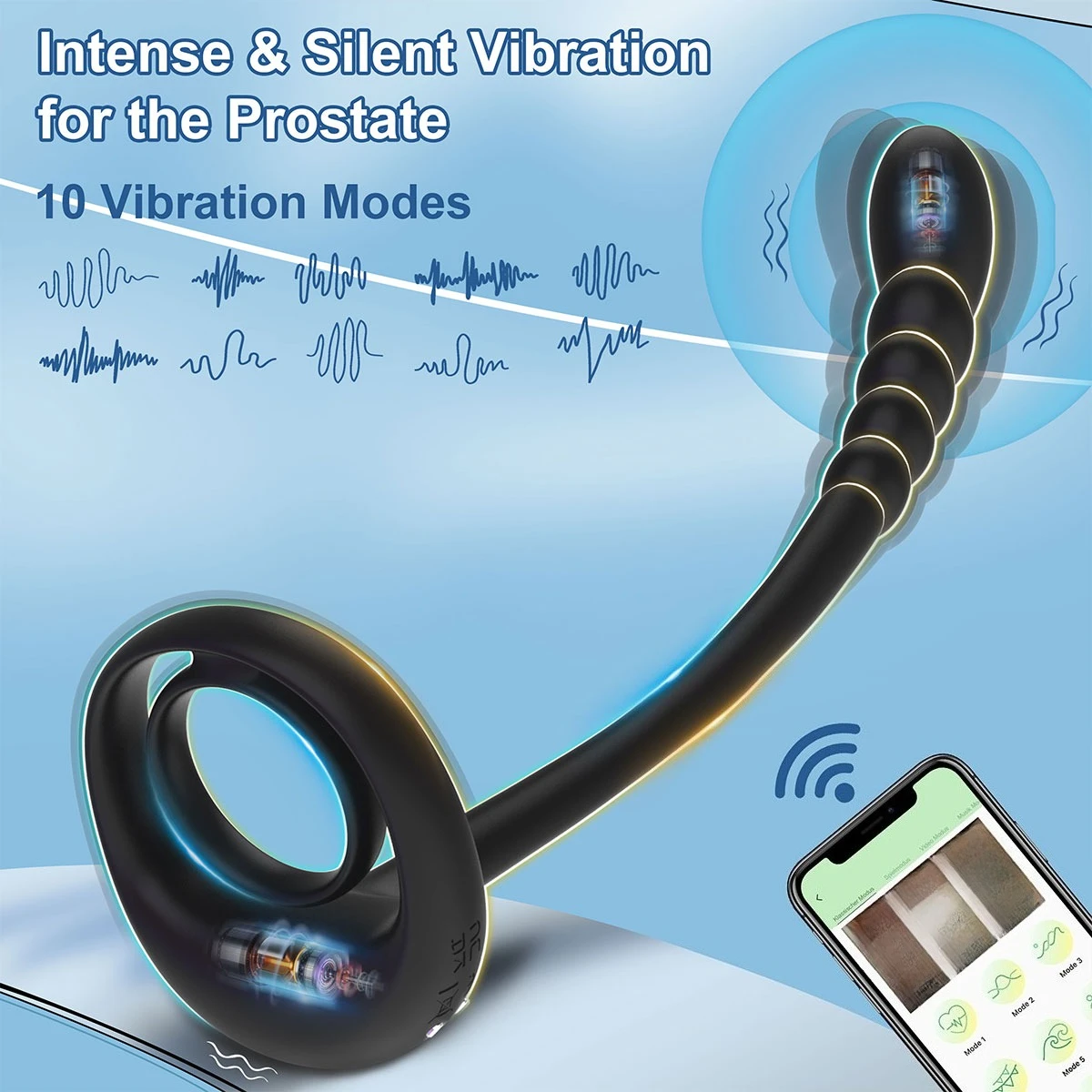 Vibrierender App-gesteuerter Anal-plug Für Prostata-massage_voghion.com
