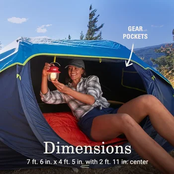 Coleman Pop-up 2-Person Camp Tent with Dark Room Technology 5