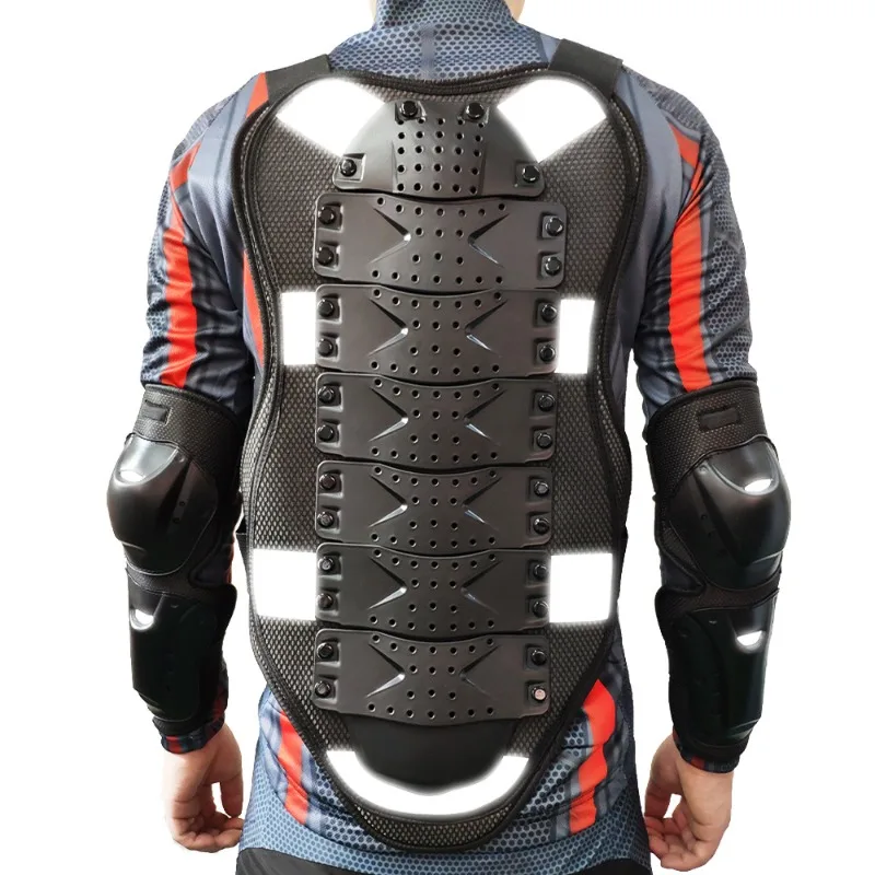 Motorcycle Vest Armor Spine Chest Back Protector Motorcross Motorcycle Body Armor Back Spine Protective Gear