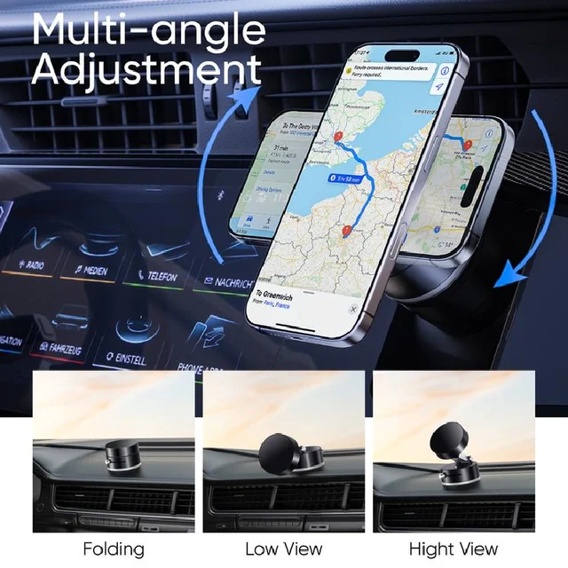 Suction Cup Magnetic Phone Holder Lazy Multi-functional Foldable Storage Holder Vacuum Suction Phone Holder Car Accessories 2025 2