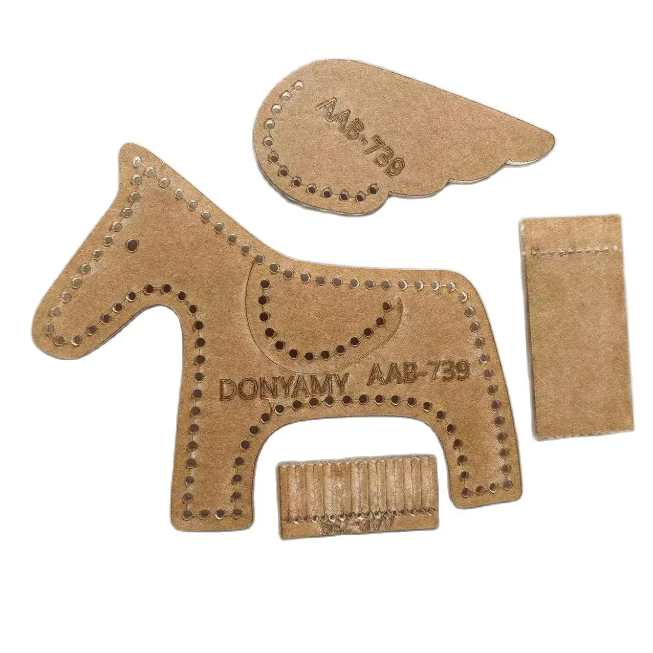 Handcrafted Leather Crafting Tool with Acrylic Sewing Template